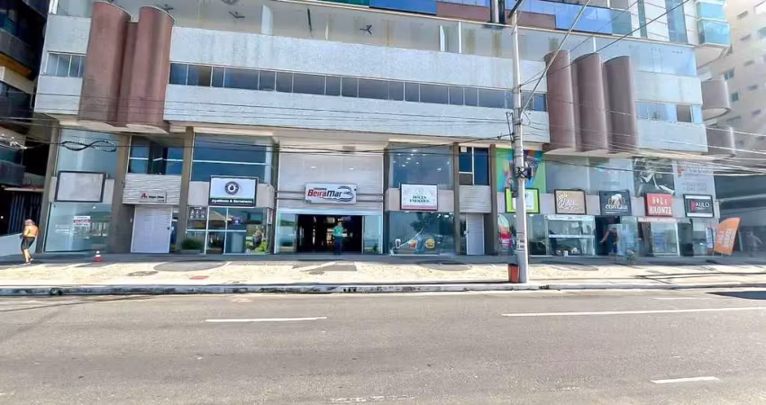 Venda: loja com mezanino de frente para o mar na praia do morro, guarapari/es - 120m², ótima localização em centro comercial movimentado!