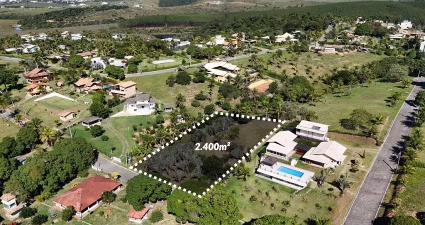 Lote à venda de 2400m² em condomínio fechado de alto padrão em guarapari/es. agende uma visita e conheça seu novo lar!
