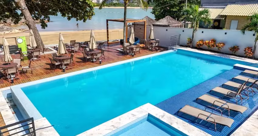Condomínio fechado reserva amary - terreno à venda com beach clube exclusivo de frente para a praia de peracanga em nova guarapari/es.