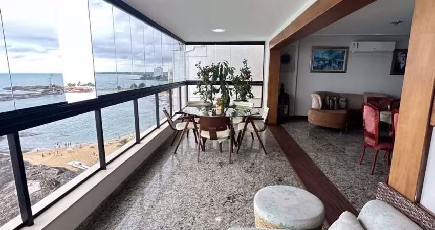 Maravilhosa cobertura à venda de frente para o mar da praia da areia preta no centro de guarapari/es. marque uma visita e se apaixone!