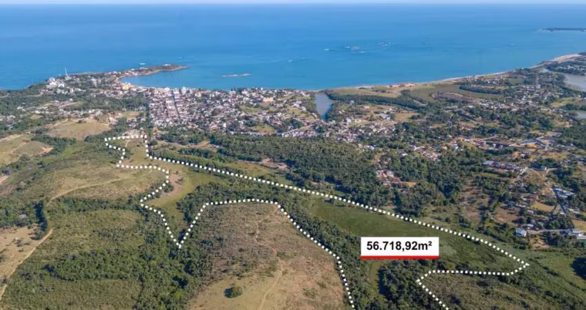 Área a venda em meaipe com aproximadamente 57.000², com potencial para loteamento ou condomínio fechado, perto do mar e rodeada de muita natureza.