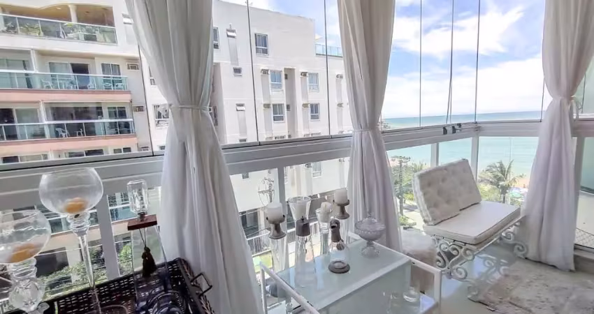 Excelente apartamento à venda de 4 quartos, 2 vagas, vista para o mar, lazer completo na praia de peracanga, enseada auzl - nova guarapari/es.