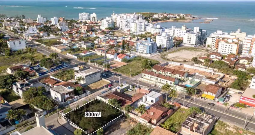 Terreno plano de 800 m² à venda na enseada azul, esquina, ideal para incorporação. pensa em construir na enseada azul? esta é a sua chance!