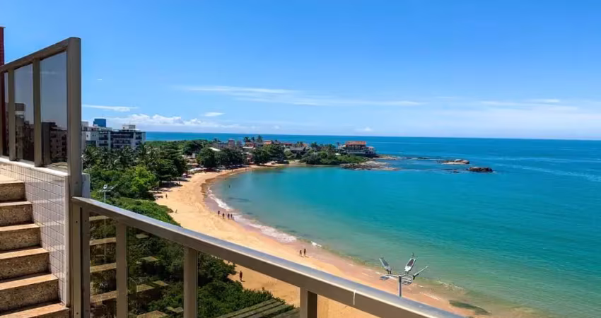 Cobertura de frente para o mar na praia de peracanga, enseada azul, guarapari/es, balneário mais badalado do estado! solicite mais informações.