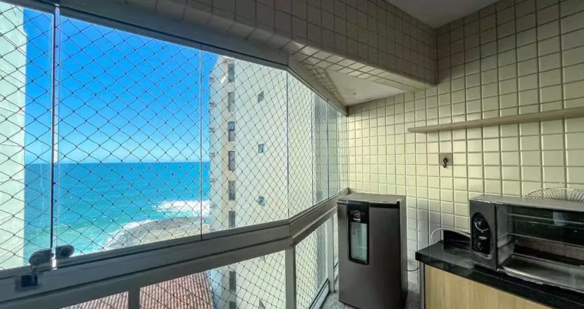 Oportunidade única! apartamento de três quartos à venda em guarapari/es com vista para o mar em localização privilegiada.