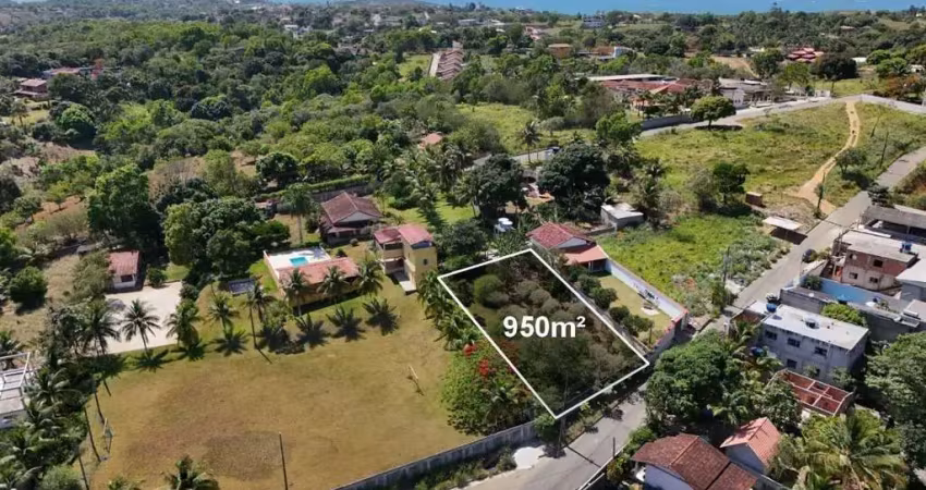Oportunidade! terreno com 950m², r$ 170,00 o m², em rua asfaltada, murado, perto da praia de meaípe em guarapari/es. marque uma visita e confira!
