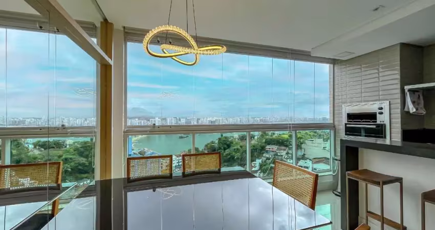 Conforto e praticidade apartamento com dois quartos e lazer completo disponível para locação anual em região central de guarapari/es.