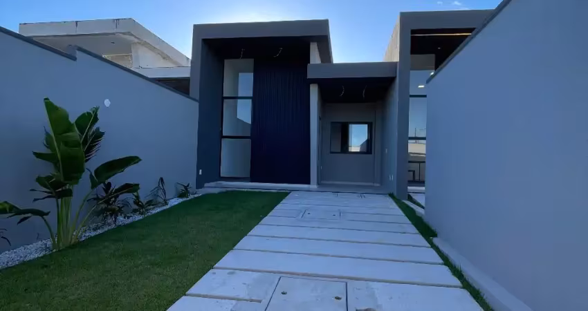 Casa plana com 3 quartos - com controle de acesso - eusébio