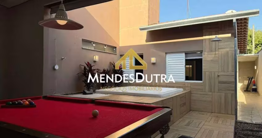 Casa à venda em bairro tranquilo e valorizado – com área gourmet e ofurô
