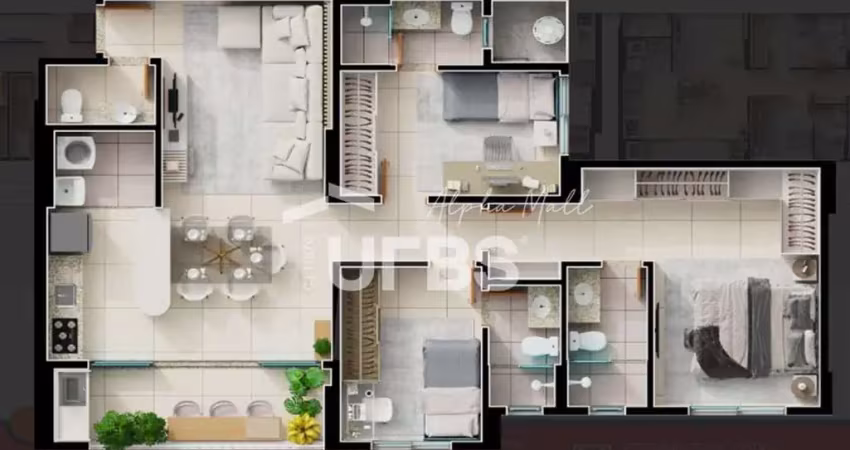 Apartamento com 3 quartos à venda na Avenida T 3, Setor Bueno, Goiânia