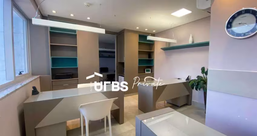 Sala comercial no nono andar com 44m e uma vaga de garagem