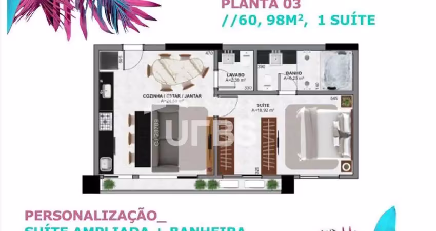 Apartamento com 1 quarto à venda na Rua T 44, Setor Bueno, Goiânia