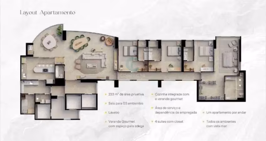 Apartamento com 4 quartos à venda na Rua Pinto Martins, 882, Areia Preta, Natal