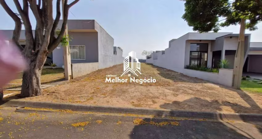 Terreno em condomínio fechado à venda na Avenida José Puccinelli, 1238, Cascata, Paulínia