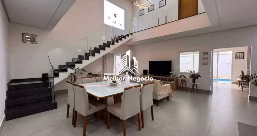 Casa com 4 quartos (3 suíte) à venda no residencial villa d'aquila, piracicaba - sp