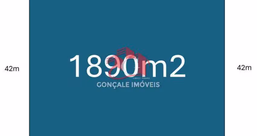 Terreno com 1890m2 próximo a feira da madrugada, terreno 42m x 45m