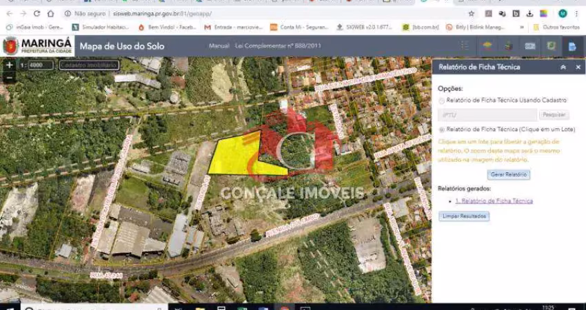 Terreno à venda em maringá - área de 14.700 m² na avenida colombo, ideal para incorporação!