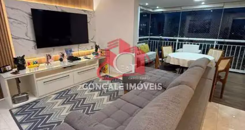 Apartamento à venda com 110m², no family santana, 3 quartos e 2 vagas. andar alto vista shopping
