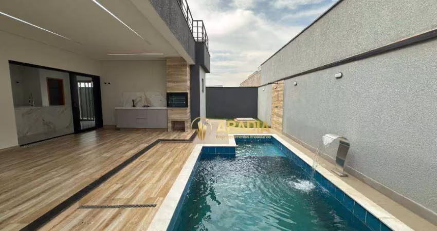 Casa com 4 dormitórios à venda, 265 m² por r$ 2.190.000 - condomínio royal garden - paulínia/sp
