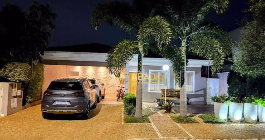 Casa a venda com 3 dormitórios, 208 m² - condomínio green ville - paulínia/sp