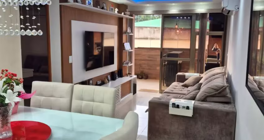 Gleba b - recreio - apartamento de 87m, reformado. 3 quartos