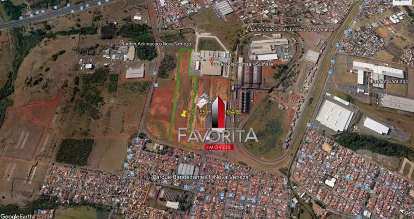 Terreno à venda, 90055 m² por r$ 26.990.000,00 - parque bandeirantes i (nova veneza) - sumaré/sp