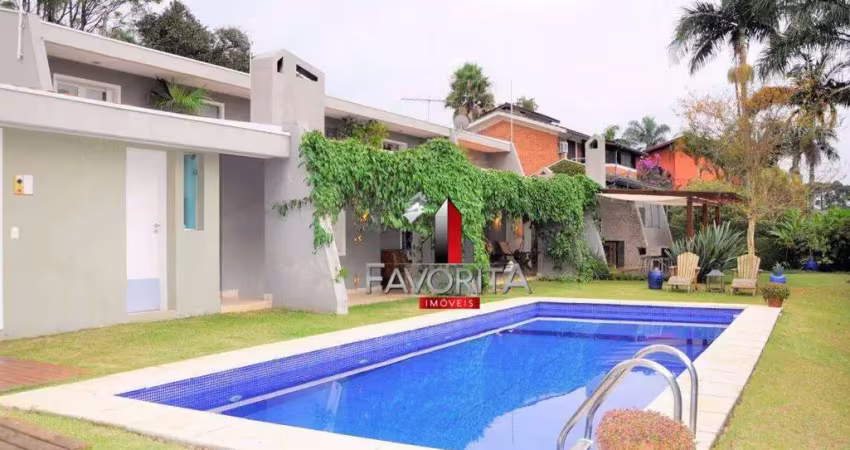 Condomínio são fernando golf clube,  casa com 7 dormitórios à venda, 442 m² por r$ 2.680.000 - vila de são fernando - cotia/sp