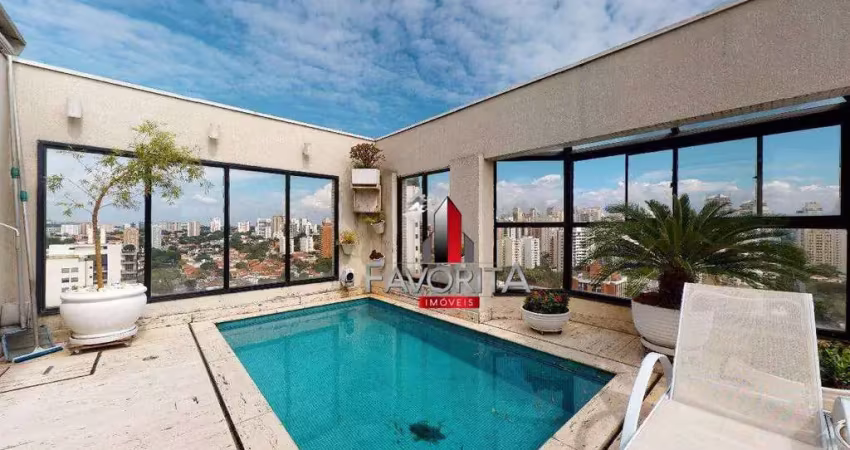 Condomínio maison d'amboise, cobertura com 4 dormitórios à venda, 390 m² por r$ 3.588.000 - campo belo - são paulo/sp