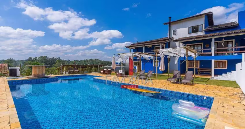 Chácara com 5 dormitórios, 2400 m² - venda por r$ 2.500.000 ou aluguel por r$ 10.000/mês - chácara remanso (caucaia do alto) - cotia/sp