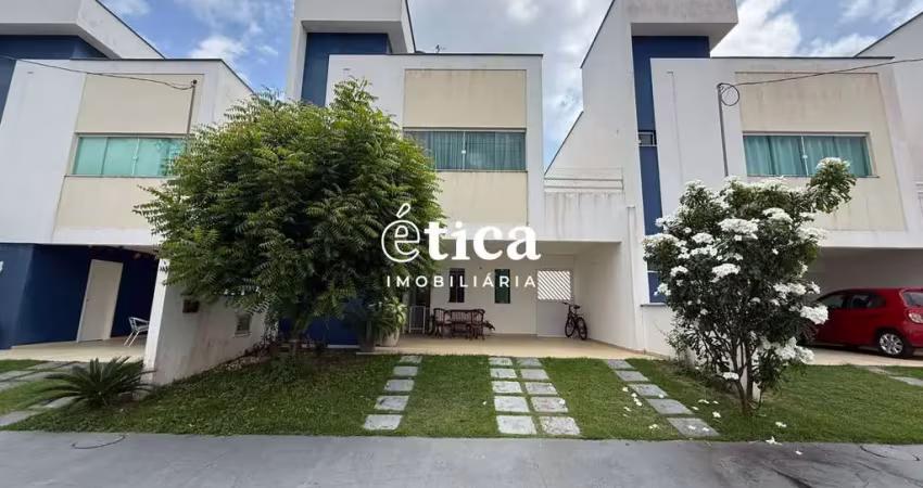 Casa duplex de condomínio, com 141m², 3 quartos sendo 1 suíte e 2 semi