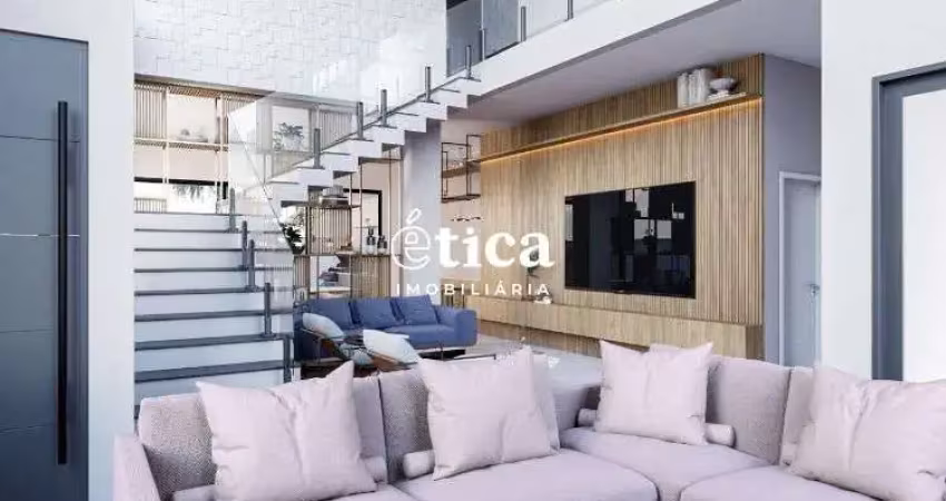 Casa no alphaville com 360 m², 4 quartos sendo 3 suítes e 1 semi