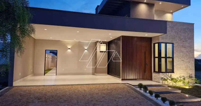 Linda casa residencial, nova, diferenciada, construída para morar, no belíssimo condomínio village damha marília.