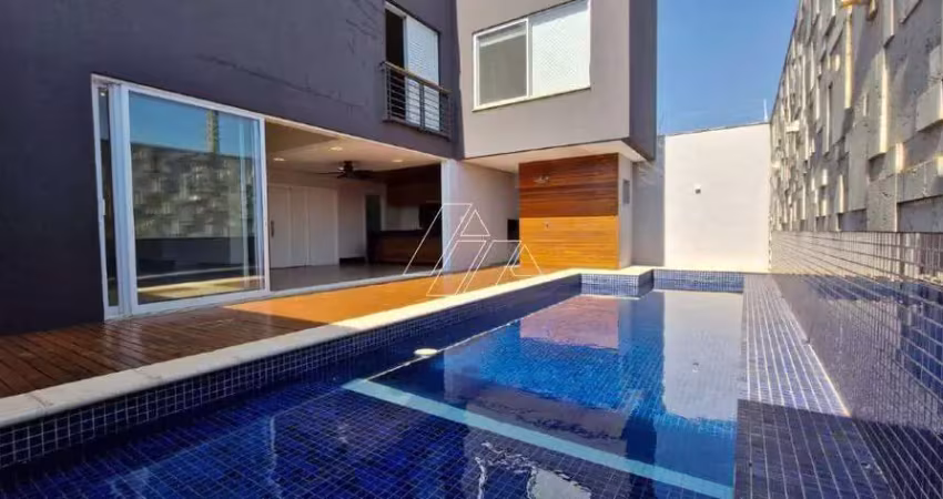 Casa em condomínio à venda, 1 quarto, 4 suítes, 2 vagas, jardim alvorada - marília/sp
