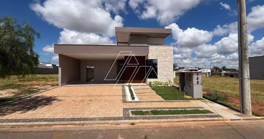 Casa em condomínio à venda, 3 quartos, 3 suítes, 2 vagas, condomínio village damha - marília/sp