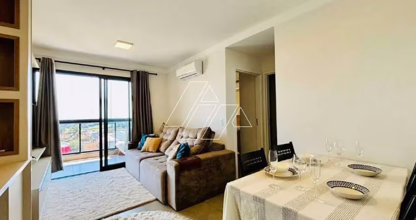 Apartamento mobiliado com 2 quartos e 1 vaga para aluguel no parque das indústrias – marília/sp