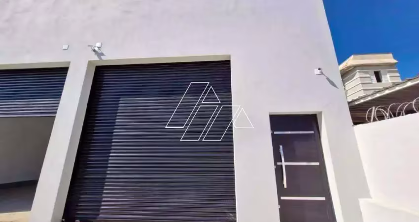 Galpão com aproximadamente 162m² e 2 vagas à locação no jardim cavallari – marília/sp