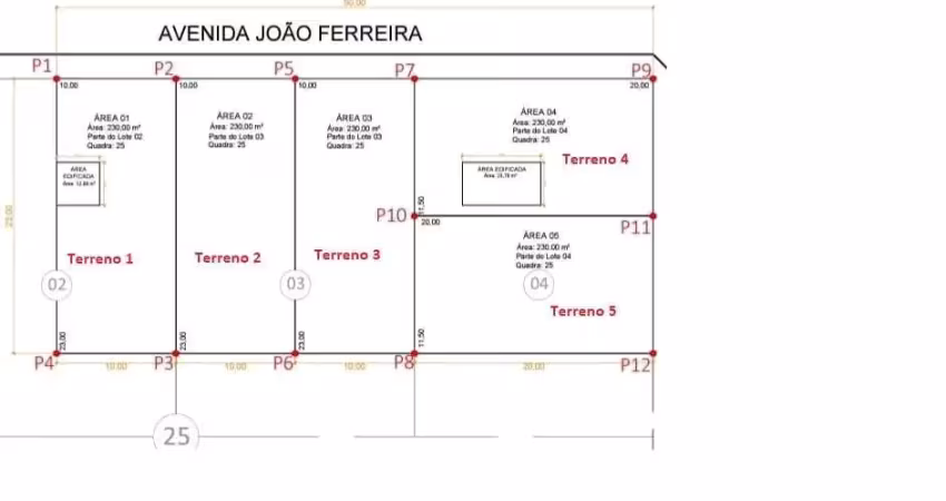 Terreno à venda no Centro, Gália 