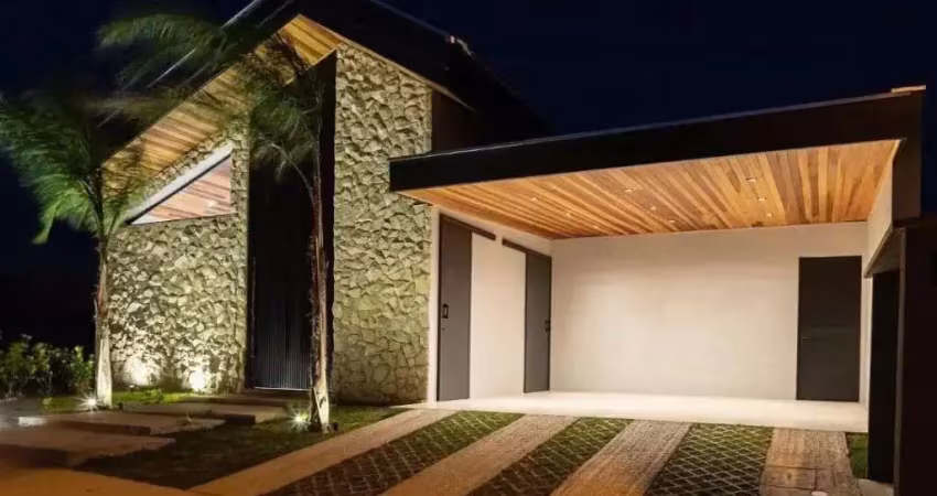 Um belo imóvel de luxo em condomínio fechado na região das esmeraldas. ??fachada imponente e c/ finíssimo acabamento ??04 suítes completas