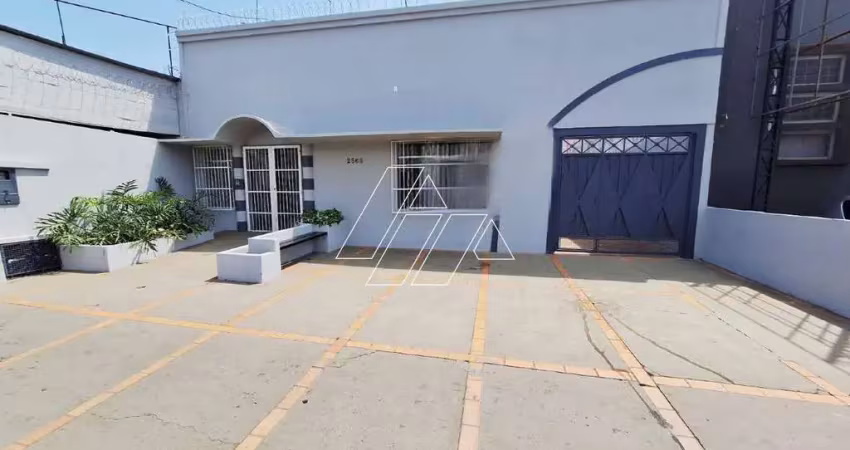 Salão com edícula para locação na zona sul – marília/sp