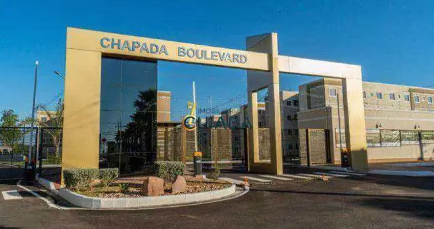 Apartamento semi-mobiliado no condomínio chapada boulevard r$ 2.000,00