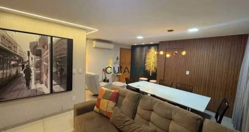 Apartamento mobiliado de 77 m² com 2 quartos (1 suíte) no jardim das américas, cuiabá