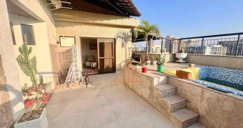 Cobertura com 3 dormitórios à venda, 210 m² por r$ 2.095.000,00 - barra da tijuca - rio de janeiro/rj
