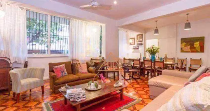 Apartamento com 3 dormitórios à venda, 160 m² por r$ 2.680.000,00 - leblon - rio de janeiro/rj
