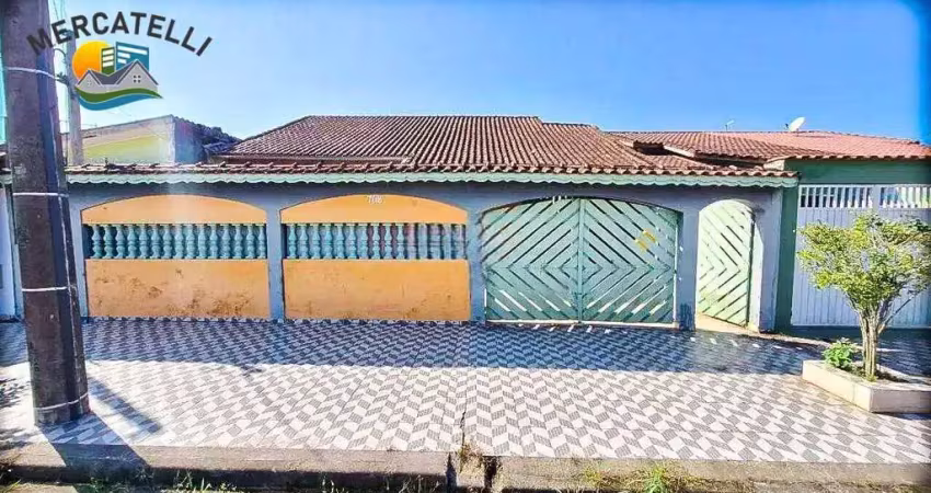 Casa com 2 dormitórios à venda, 117 m² por r$ 350.000 - balneário jussara - mongaguá/sp