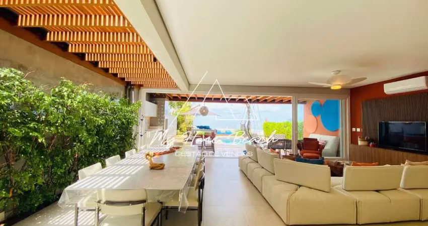 Casa térrea em condomínio fechado frente ao mar à venda na praia de juquehy !
