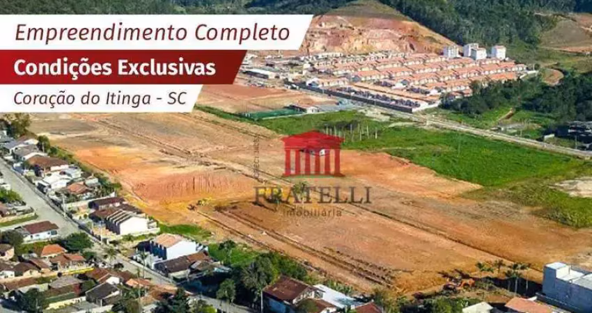 Terreno à venda, 256 m² por r$ 13.900,00 - itinga - araquari/sc