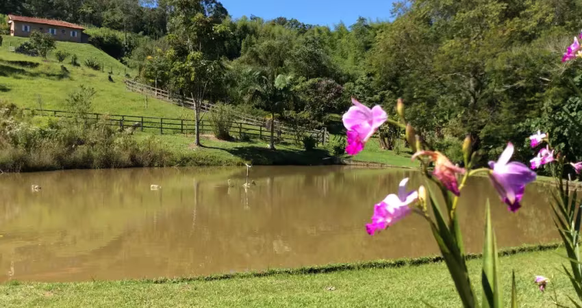 Sitio bem localizado com lago com linda infra estrutura na região das adegas