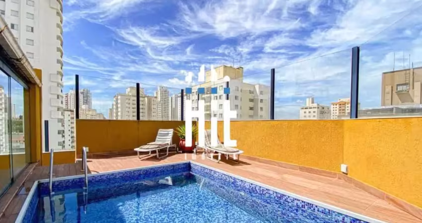 Cobertura de luxo na vila gumercindo: 3 quartos, 1 suíte, 3 salas, 2 banheiros, 2 vagas de garagem - 180m² - r$1.224.000!