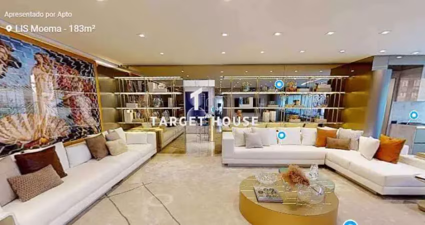 Apartamento de luxo à venda em são paulo, moema, com 3 quartos, 174m²