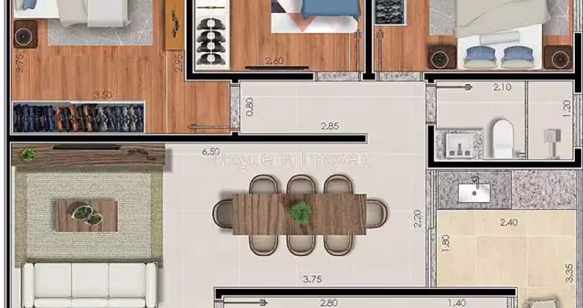 Apartamento com 2 quartos à venda na Rua Professor José Spinelli, Bairu, Juiz de Fora